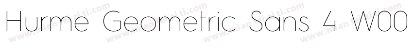 Hurme Geometric Sans 4 W00 SmBd字体转换